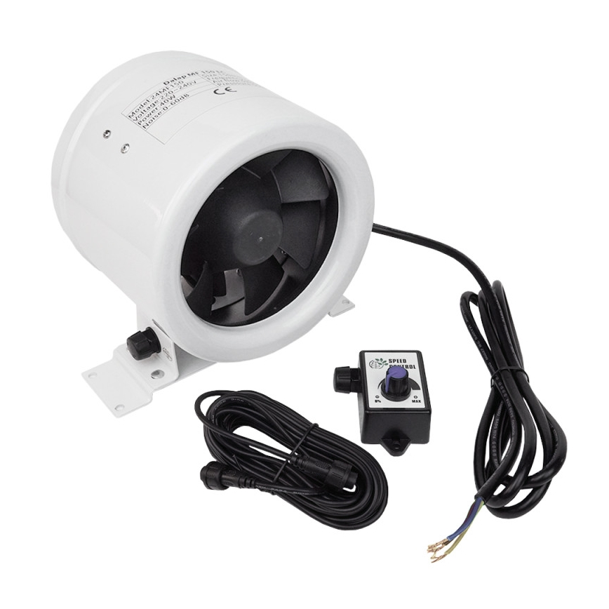 Dalap 24MF125 - Ventilateur en ligne à moteur économique et régulateur de vitesse MF 125 EC 20W/230V