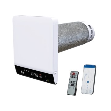 Dalap 25BP160 - Récupérateur d'air pour pièce BRISE 160 PROFI 22W/230V Wi-Fi + télécommande