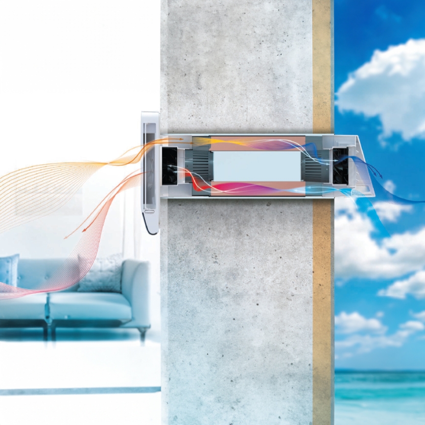 Dalap 25BP160 - Récupérateur d'air pour pièce BRISE 160 PROFI 22W/230V Wi-Fi + télécommande