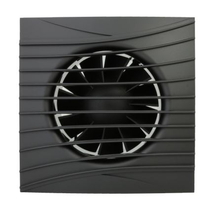 Dalap 41095ZW - Ventilateur axial avec minuterie et capteur d'humidité 100 DARK ZW 8,4W/230V