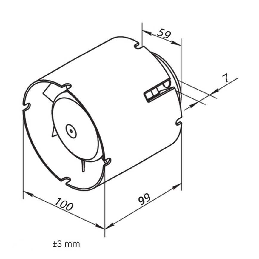 Dalap 41401 - Ventilateur axial pour conduit 100 SD 16W/230V