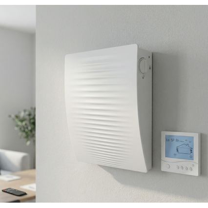 Dalap 55561 - Lot de 2 récupérateurs de chaleur pour pièce ZEPHIR SIMPLE DOUBLE 7,61 W/230 V