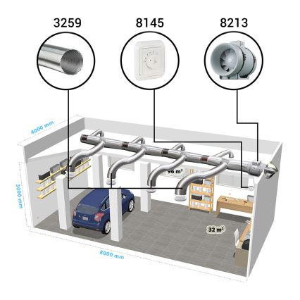 Dalap 8213 - Ventilateur axial AP PROFI 160 50W/230V