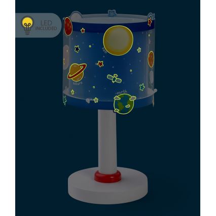 Dalber 41341N - Lampe LED enfant PLANETS 1xG4/4W/230V bleue