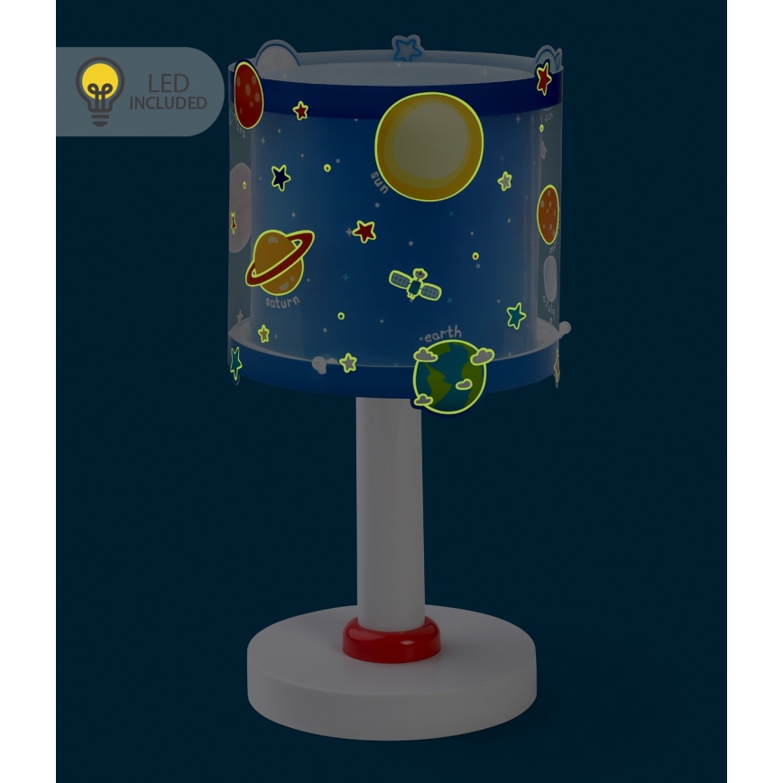 Dalber 41341N - Lampe LED enfant PLANETS 1xG4/4W/230V bleue