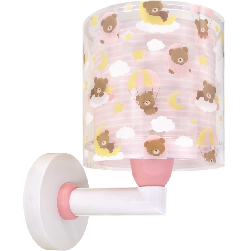 Dalber 41579S - Applique murale pour enfant BABY TEDDY 1xE27/15W/230V rose