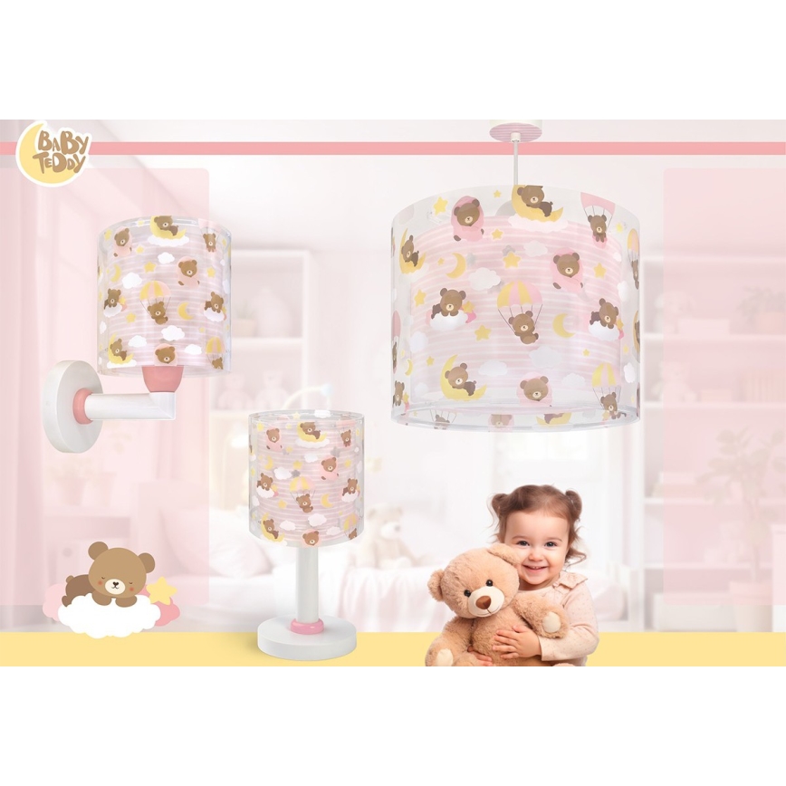 Dalber 41579S - Applique murale pour enfant BABY TEDDY 1xE27/15W/230V rose