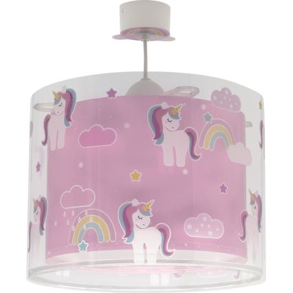 Dalber 41592 - Suspension pour enfant UNICORNS 1xE27/60W/230V