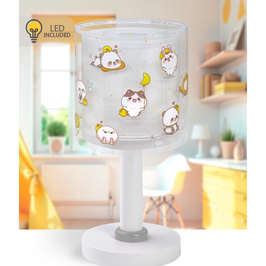 Dalber 41761E - Lampe de chevet LED KAWAII FRIENDS pour enfants 1xG4/4W/230V gris