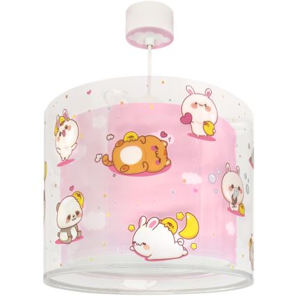 Dalber 41762S - Lustre pour enfants KAWAII FRIENDS 1xE27/15W/230V rose