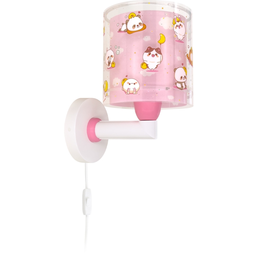 Dalber 41769S - Lampe murale pour enfants KAWAII FRIENDS 1xE27/15W/230V rose