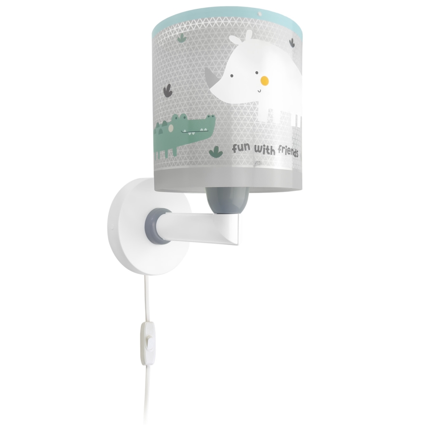 Dalber 60629 - Applique murale pour enfants RHICO AND CROCO 1xE27/15W/230V