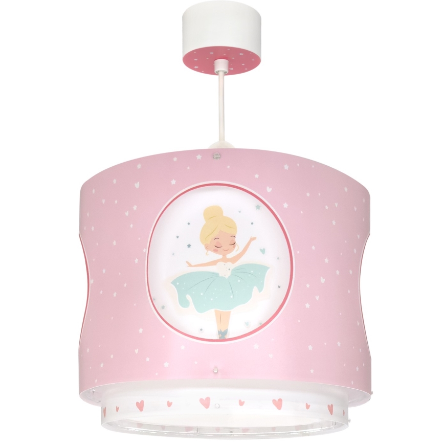 Dalber 60912 - Lustre pour enfant PRINCESS DANCE 1xE27/15W/230V rose