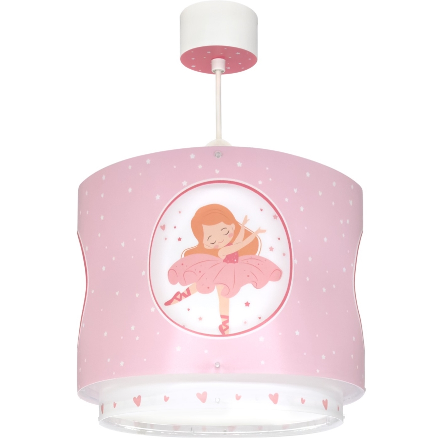 Dalber 60912 - Lustre pour enfant PRINCESS DANCE 1xE27/15W/230V rose