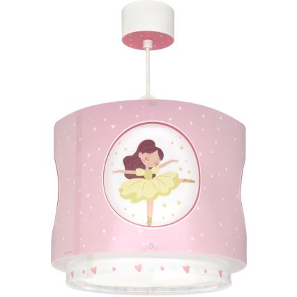 Dalber 60912 - Lustre pour enfant PRINCESS DANCE 1xE27/15W/230V rose