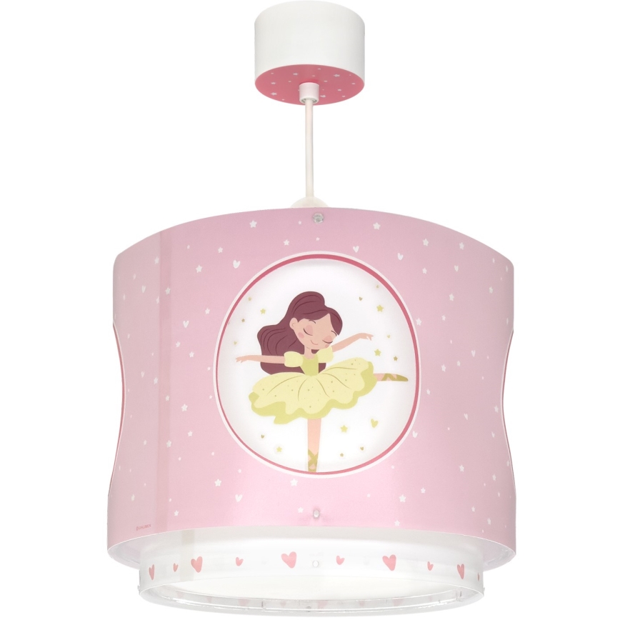 Dalber 60912 - Lustre pour enfant PRINCESS DANCE 1xE27/15W/230V rose