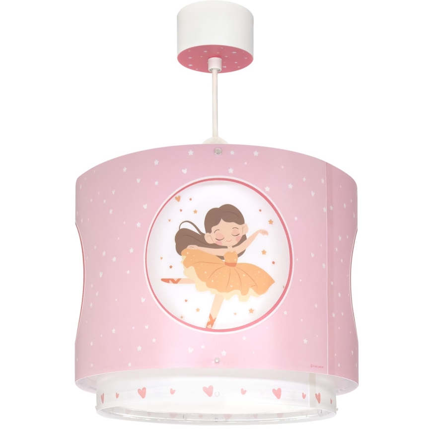 Dalber 60912 - Lustre pour enfant PRINCESS DANCE 1xE27/15W/230V rose