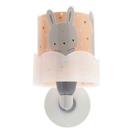 Dalber 61159S - Applique murale enfant BUNNY 1xE27/60W/230V orange