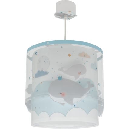 Dalber 61172T - Suspension pour enfant WHALE DREAMS 1xE27/15W/230V bleu