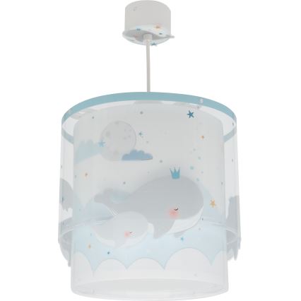 Dalber 61172T - Suspension pour enfant WHALE DREAMS 1xE27/15W/230V bleu