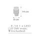 Dalber 61235E - Lampe LED pour prise MOON 1xE14/0,3W/230V