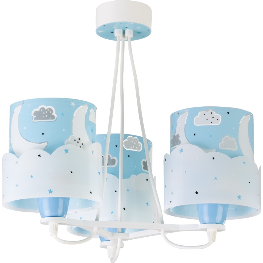 Dalber 61237T - Suspension pour enfant MOON 3xE27/60W/230V