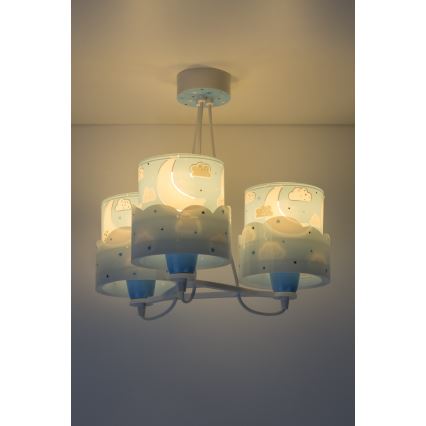 Dalber 61237T - Suspension pour enfant MOON 3xE27/60W/230V