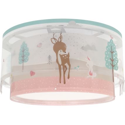 Dalber 61276 - Plafonnier enfant LOVING DEER 2xE27/15W/230V