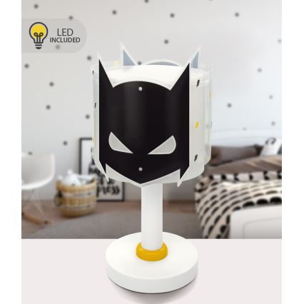Dalber 61801N - Lampe LED pour enfants DARK HERO 1xG4/4W/230V blanche/noire