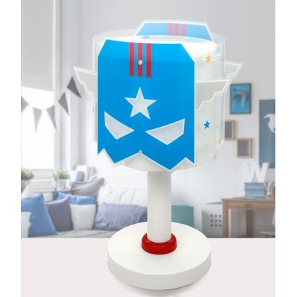 Dalber 61811N - Lampe LED pour enfant BLUE HERO 1xG4/4W/230V blanc/bleu