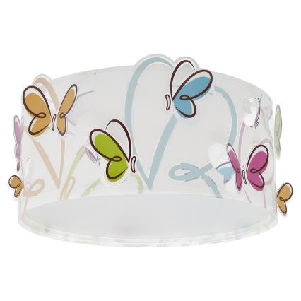 Dalber 62146 - Plafonnier enfant PAPILLON 2xE27/60W/230V