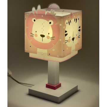 Dalber 63111NS - Lampe de chevet LED pour enfant BABY JUNGLE 1xG4/4W/230V rose