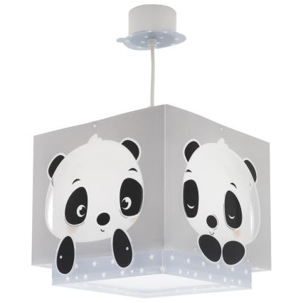 Dalber 63162T - Lustre enfant PANDA 1xE27/60W/230V bleu
