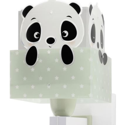 Dalber 63169H - Applique murale enfant PANDA 1xE27/60W/230V verte