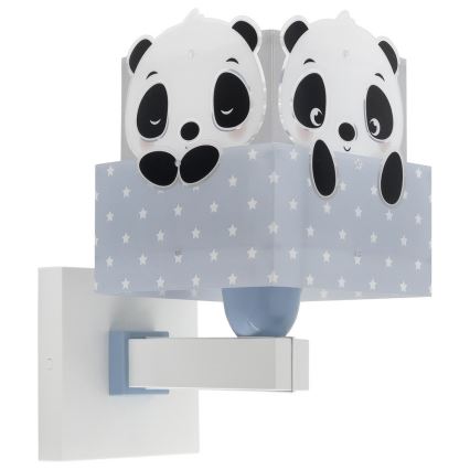 Dalber 63169T - Applique murale enfant PANDA 1xE27/60W/230V bleue