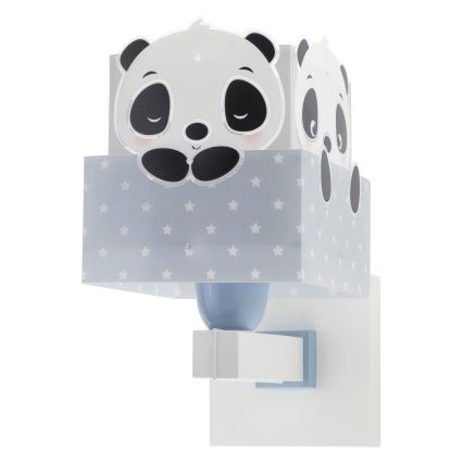 Dalber 63169T - Applique murale enfant PANDA 1xE27/60W/230V bleue