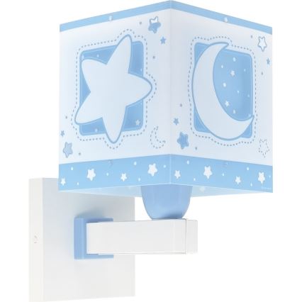 Dalber 63239T - Applique murale enfant MOONLIGHT 1xE27/15W/230V bleu