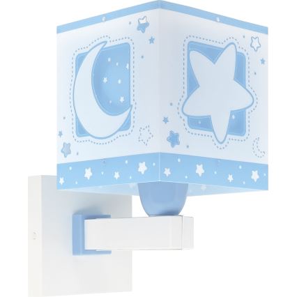 Dalber 63239T - Applique murale enfant MOONLIGHT 1xE27/15W/230V bleu