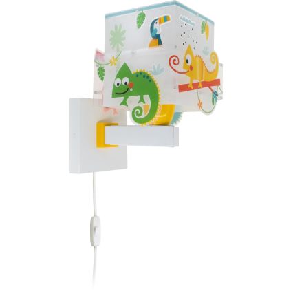 Dalber 63319 - Applique murale enfant HAPPY JUNGLE 1xE27/15W/230V