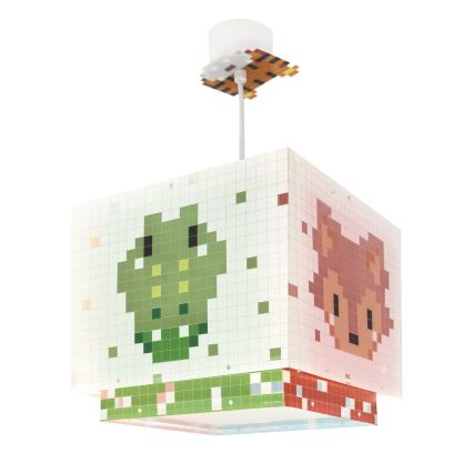 Dalber 63372 - Suspension enfant LITTLE PIXEL 1xE27/15W/230V