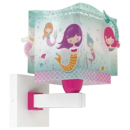 Dalber 63449 - Applique murale pour enfant MERMAIDS 1xE27/60W/230V