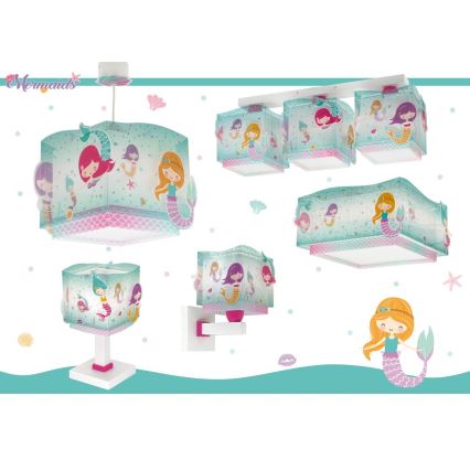 Dalber 63449 - Applique murale pour enfant MERMAIDS 1xE27/60W/230V