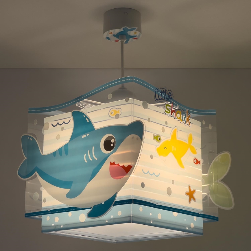 Dalber 63472 - Suspension pour enfant BABY SHARK 1xE27/60W/230V