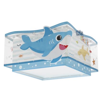 Dalber 63476 - Plafonnier enfant BABY SHARK 2xE27/60W/230V