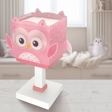 Dalber 64481N - Lampe LED pour enfant LITTLE OWL 1xG4/4W/230V rose