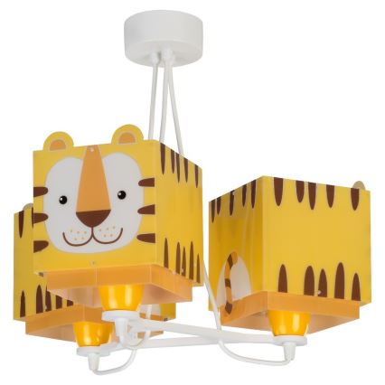 Dalber 64567 - Suspension pour enfant LITTLE TIGER 3xE27/60W/230V