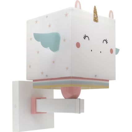 Dalber 64599 - Applique murale enfant LITTLE UNICORN 1xE27/15W/230V