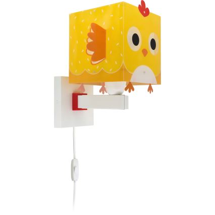 Dalber 64649 - Applique murale enfant LITTLE CHICKEN 1xE27/15W/230V