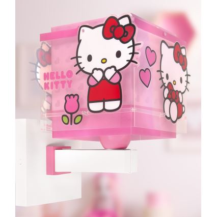 Dalber 73269 - Applique murale pour enfants HELLO KITTY 1xE27/15W/230V rose