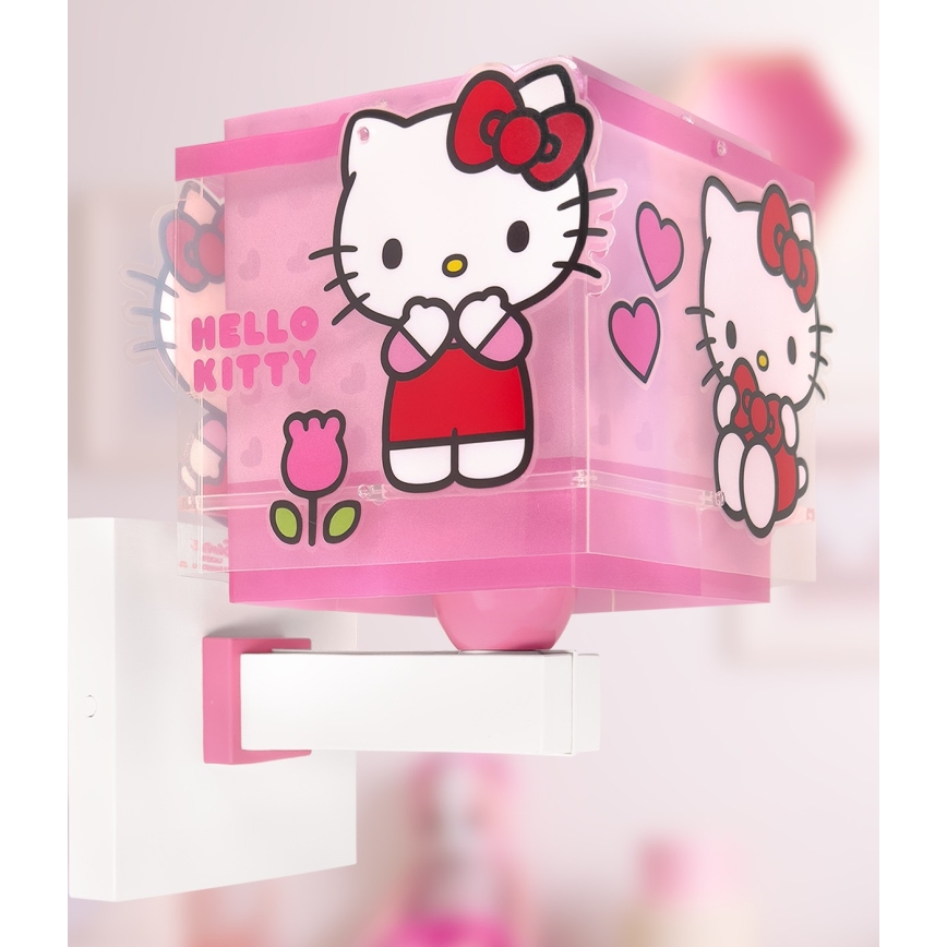 Dalber 73269 - Applique murale pour enfants HELLO KITTY 1xE27/15W/230V rose
